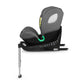 Scaun auto, Lionelo, i-Size Braam, 0-36 Kg, 40-150 cm, Cu isofix si picior de fixare, Protectie laterala, Rotire 360 grade, Ajustare spatar in 5 pozitii, Tetiera reglabila in 14 trepte, Conform cu standardul european de securitate R129, Gri