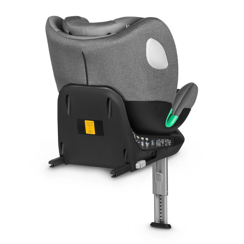Scaun auto, Lionelo, i-Size Braam, 0-36 Kg, 40-150 cm, Cu isofix si picior de fixare, Protectie laterala, Rotire 360 grade, Ajustare spatar in 5 pozitii, Tetiera reglabila in 14 trepte, Conform cu standardul european de securitate R129, Gri