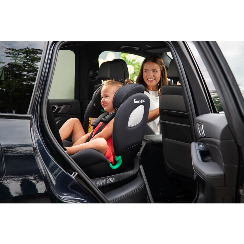 Scaun auto, Lionelo, i-Size Braam, 0-36 Kg, 40-150 cm, Cu isofix si picior de fixare, Protectie laterala, Rotire 360 grade, Ajustare spatar in 5 pozitii, Tetiera reglabila in 14 trepte, Conform cu standardul european de securitate R129, Gri