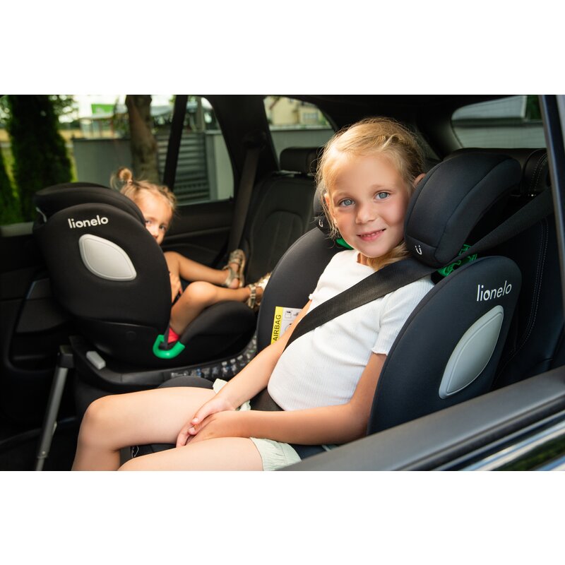 Scaun auto, Lionelo, i-Size Braam, 0-36 Kg, 40-150 cm, Cu isofix si picior de fixare, Protectie laterala, Rotire 360 grade, Ajustare spatar in 5 pozitii, Tetiera reglabila in 14 trepte, Conform cu standardul european de securitate R129, Gri