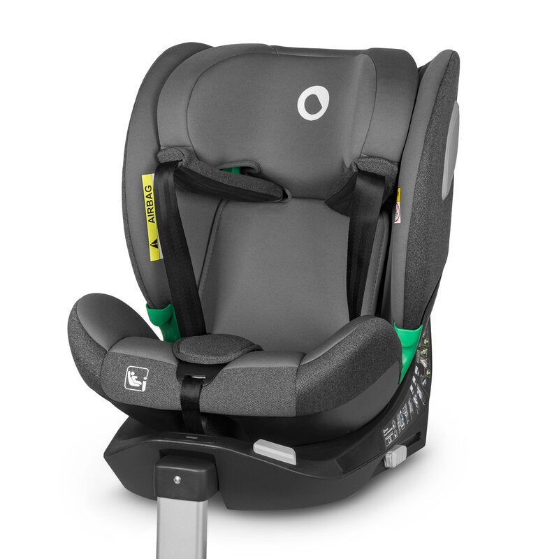 Scaun auto, Lionelo, i-Size Braam, 0-36 Kg, 40-150 cm, Cu isofix si picior de fixare, Protectie laterala, Rotire 360 grade, Ajustare spatar in 5 pozitii, Tetiera reglabila in 14 trepte, Conform cu standardul european de securitate R129, Gri - gogobaby.ro