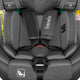 Scaun auto, Lionelo, i-Size Braam, 0-36 Kg, 40-150 cm, Cu isofix si picior de fixare, Protectie laterala, Rotire 360 grade, Ajustare spatar in 5 pozitii, Tetiera reglabila in 14 trepte, Conform cu standardul european de securitate R129, Gri