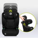 Scaun auto, Lionelo, i-Size Igo, 100- 150 cm, Cu isofix, Protectie laterala, Ajustare spatar in 2 pozitii, Tetiera Tri-Guard reglabila in 11 pozitii, Conform cu standardul european de securitate R129, Negru
