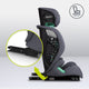 Scaun auto, Lionelo, i-Size Igo, 100- 150 cm, Cu isofix, Protectie laterala, Ajustare spatar in 2 pozitii, Tetiera Tri-Guard reglabila in 11 pozitii, Conform cu standardul european de securitate R129, Gri