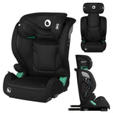 Scaun auto, Lionelo, i-Size Igo, 100- 150 cm, Cu isofix, Protectie laterala, Ajustare spatar in 2 pozitii, Tetiera Tri-Guard reglabila in 11 pozitii, Conform cu standardul european de securitate R129, Negru