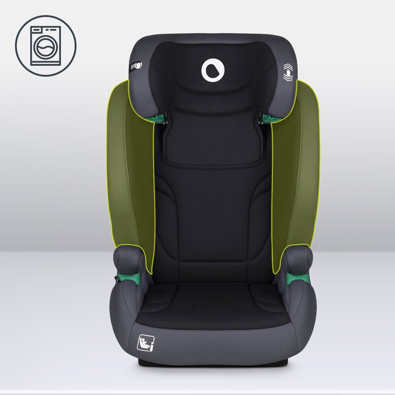 Scaun auto, Lionelo, i-Size Igo, 100- 150 cm, Cu isofix, Protectie laterala, Ajustare spatar in 2 pozitii, Tetiera Tri-Guard reglabila in 11 pozitii, Conform cu standardul european de securitate R129, Gri