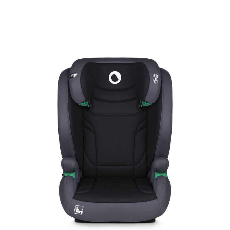 Scaun auto, Lionelo, i-Size Igo, 100- 150 cm, Cu isofix, Protectie laterala, Ajustare spatar in 2 pozitii, Tetiera Tri-Guard reglabila in 11 pozitii, Conform cu standardul european de securitate R129, Gri