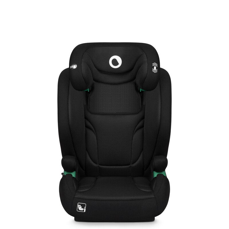 Scaun auto, Lionelo, i-Size Igo, 100- 150 cm, Cu isofix, Protectie laterala, Ajustare spatar in 2 pozitii, Tetiera Tri-Guard reglabila in 11 pozitii, Conform cu standardul european de securitate R129, Negru