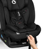 Scaun auto, Lionelo, i-Size Izzy, 0-36 Kg, 40-150 cm, Instalare cu centurile masinii, Protectie laterala, Ajustare spatar in 3 pozitii, Tetiera reglabila in 13 trepte, Conform cu R129, Negru