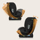 Scaun auto, Lionelo, i-Size Izzy, 0-36 Kg, 40-150 cm, Instalare cu centurile masinii, Protectie laterala, Ajustare spatar in 3 pozitii, Tetiera reglabila in 13 trepte, Conform cu R129, Negru