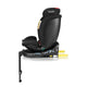 Scaun auto, Lionelo, i-Size Navy, 0-36 Kg, 40-150 cm, Cu isofix si picior de fixare, Protectie laterala, Rotire 360 grade, Ajustare spatar in 4 pozitii, Tetiera reglabila in 11 trepte, Conform cu R129, Negru/Rosu