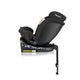 Scaun auto, Lionelo, i-Size Navy, 0-36 Kg, 40-150 cm, Cu isofix si picior de fixare, Protectie laterala, Rotire 360 grade, Ajustare spatar in 4 pozitii, Tetiera reglabila in 11 trepte, Conform cu R129, Negru/Rosu