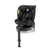 Scaun auto, Lionelo, i-Size Navy, 0-36 Kg, 40-150 cm, Cu isofix si picior de fixare, Protectie laterala, Rotire 360 grade, Ajustare spatar in 4 pozitii, Tetiera reglabila in 11 trepte, Conform cu R129, Negru