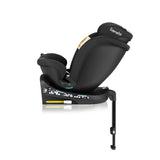 Scaun auto, Lionelo, i-Size Navy, 0-36 Kg, 40-150 cm, Cu isofix si picior de fixare, Protectie laterala, Rotire 360 grade, Ajustare spatar in 4 pozitii, Tetiera reglabila in 11 trepte, Conform cu R129, Negru/Roz