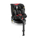 Scaun auto, Lionelo, i-Size Navy, 0-36 Kg, 40-150 cm, Cu isofix si picior de fixare, Protectie laterala, Rotire 360 grade, Ajustare spatar in 4 pozitii, Tetiera reglabila in 11 trepte, Conform cu R129, Negru/Rosu