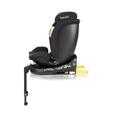 Scaun auto, Lionelo, i-Size Navy, 0-36 Kg, 40-150 cm, Cu isofix si picior de fixare, Protectie laterala, Rotire 360 grade, Ajustare spatar in 4 pozitii, Tetiera reglabila in 11 trepte, Conform cu R129, Negru
