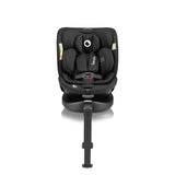 Scaun auto, Lionelo, i-Size Navy, 0-36 Kg, 40-150 cm, Cu isofix si picior de fixare, Protectie laterala, Rotire 360 grade, Ajustare spatar in 4 pozitii, Tetiera reglabila in 11 trepte, Conform cu R129, Negru