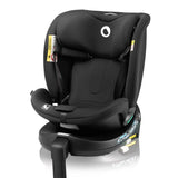 Scaun auto, Lionelo, i-Size Navy, 0-36 Kg, 40-150 cm, Cu isofix si picior de fixare, Protectie laterala, Rotire 360 grade, Ajustare spatar in 4 pozitii, Tetiera reglabila in 11 trepte, Conform cu R129, Negru