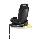 Scaun auto, Lionelo, i-Size Navy, 0-36 Kg, 40-150 cm, Cu isofix si picior de fixare, Protectie laterala, Rotire 360 grade, Ajustare spatar in 4 pozitii, Tetiera reglabila in 11 trepte, Conform cu R129, Negru/Rosu