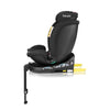 Scaun auto, Lionelo, i-Size Navy, 0-36 Kg, 40-150 cm, Cu isofix si picior de fixare, Protectie laterala, Rotire 360 grade, Ajustare spatar in 4 pozitii, Tetiera reglabila in 11 trepte, Conform cu R129, Negru/Roz