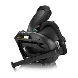 Scaun auto, Lionelo, i-Size Navy, 0-36 Kg, 40-150 cm, Cu isofix si picior de fixare, Protectie laterala, Rotire 360 grade, Ajustare spatar in 4 pozitii, Tetiera reglabila in 11 trepte, Conform cu R129, Negru