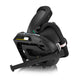 Scaun auto, Lionelo, i-Size Navy, 0-36 Kg, 40-150 cm, Cu isofix si picior de fixare, Protectie laterala, Rotire 360 grade, Ajustare spatar in 4 pozitii, Tetiera reglabila in 11 trepte, Conform cu R129, Negru/Roz