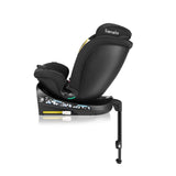 Scaun auto, Lionelo, i-Size Navy, 0-36 Kg, 40-150 cm, Cu isofix si picior de fixare, Protectie laterala, Rotire 360 grade, Ajustare spatar in 4 pozitii, Tetiera reglabila in 11 trepte, Conform cu R129, Negru