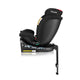 Scaun auto, Lionelo, i-Size Navy, 0-36 Kg, 40-150 cm, Cu isofix si picior de fixare, Protectie laterala, Rotire 360 grade, Ajustare spatar in 4 pozitii, Tetiera reglabila in 11 trepte, Conform cu R129, Negru/Rosu