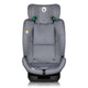 Scaun auto, Lionelo, Lavender I-size, Isofix, Cu centura TopTether, Cu spatar inclinabil in 5 pozitii, Cu tetiera reglabila in 13 pozitii, Instalare cu fata inainte, 9-36 Kg, 76-150 cm, Conform cu ECE R129, Gri