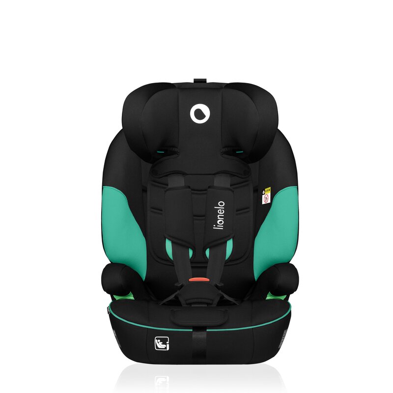 Scaun auto, Lionelo, Levi i-Size, Universal, Instalare FWF, Cu tetiera reglabila in 10 pozitii, Cu spatar detasabil, 76-150 cm, Conform cu R129, Verde