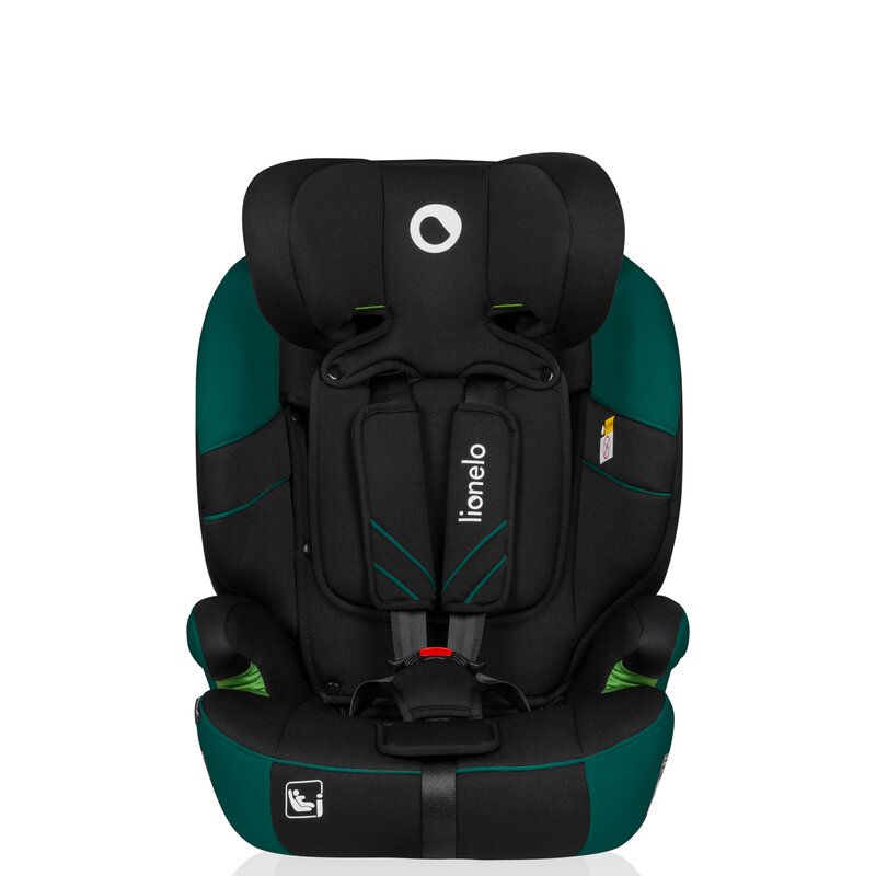 Scaun auto, Lionelo, Levi One i-Size, Universal, Instalare FWF, Cu tetiera reglabila in 10 pozitii, Cu spatar detasabil, 76-150 cm, Conform cu R129, Verde - gogobaby.ro