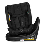 Scaun auto, Lionelo, Moxie Next, i-Size, 40-105 cm, Tetiera reglabila pe 8 trepte, Inclinare spatar in 5 pozitii, Carcasa ventilata, Din bambus, Protectie avansata, Husa detasabila, Conform cu R129, Negru