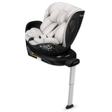Scaun auto, Lionelo, Moxie Next, i-Size, 40-105 cm, Tetiera reglabila pe 8 trepte, Inclinare spatar in 5 pozitii, Carcasa ventilata, Din bambus, Protectie avansata, Husa detasabila, Conform cu R129, Bej