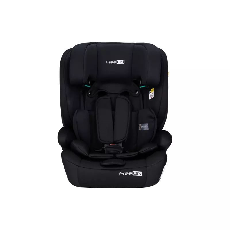 Scaun auto, FreeON, Uran, Pentru copii, I-Size, 76 - 150 cm/ 1 - 12 ani, Cu tetiera reglabila in 14 pozitii, Conform cu standardul european de securitate ECE R129, Black