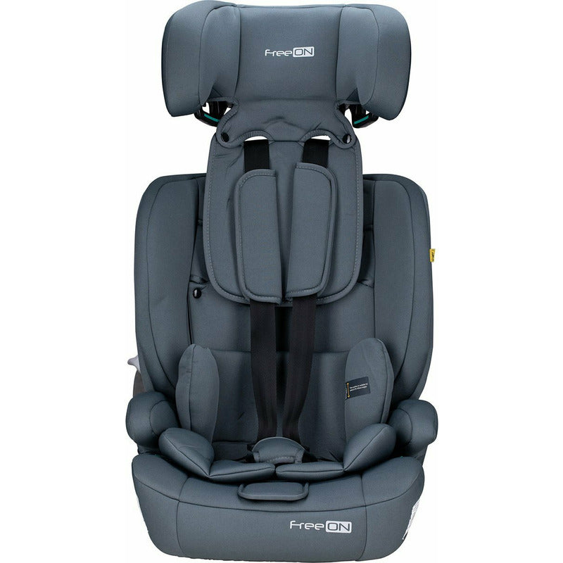 Scaun auto, FreeON, Uran, Pentru copii, I-Size, 76 - 150 cm/ 1 - 12 ani, Cu tetiera reglabila in 14 pozitii, Conform cu standardul european de securitate ECE R129, Dark Grey - gogobaby.ro