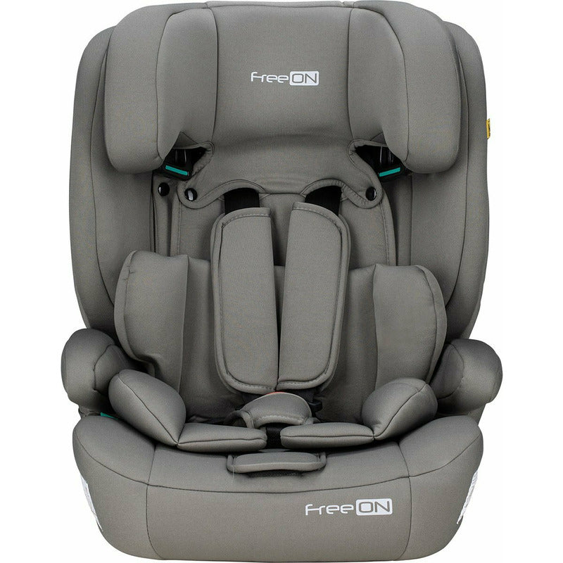 Scaun auto, FreeON, Uran, Pentru copii, I-Size, 76 - 150 cm/ 1 - 12 ani, Cu tetiera reglabila in 14 pozitii, Conform cu standardul european de securitate ECE R129, Khaki Grey - gogobaby.ro