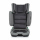 Scaun auto, Petite&Mars, Flex Pro i-Size, Orientare in directia sensului de mers, Tetiera reglabila in 8 pozitii, cu Isofix, Pliabil, R129, 100-150 cm, 3-12 ani, Gri