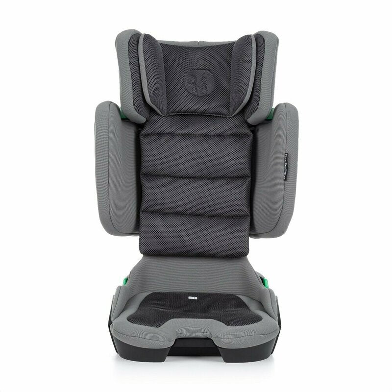 Scaun auto, Petite&Mars, Flex Pro i-Size, Orientare in directia sensului de mers, Tetiera reglabila in 8 pozitii, cu Isofix, Pliabil, R129, 100-150 cm, 3-12 ani, Gri