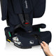 Scaun auto pliabil, Lionelo, Nelly, i-Size, 76- 150 cm, Tetiera reglabila in 15 pozitii, Spatar reglabil in 4 pozitii, Sisteme de fixare Isofix si Top Tether, Sezut lat si confortabil, Conform cu ECE R129, Albastru