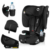 Scaun auto pliabil, Lionelo, Nelly, i-Size, 76- 150 cm, Tetiera reglabila in 15 pozitii, Spatar reglabil in 4 pozitii, Sisteme de fixare Isofix si Top Tether, Sezut lat si confortabil, Conform cu ECE R129, Negru