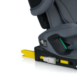 Scaun auto pliabil, Lionelo, Nelly, i-Size, 76- 150 cm, Tetiera reglabila in 15 pozitii, Spatar reglabil in 4 pozitii, Sisteme de fixare Isofix si Top Tether, Sezut lat si confortabil, Conform cu ECE R129, Gri