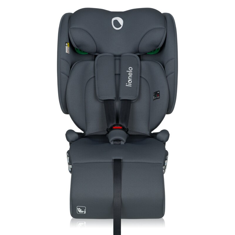 Scaun auto pliabil, Lionelo, Nelly, i-Size, 76- 150 cm, Tetiera reglabila in 15 pozitii, Spatar reglabil in 4 pozitii, Sisteme de fixare Isofix si Top Tether, Sezut lat si confortabil, Conform cu ECE R129, Gri - gogobaby.ro