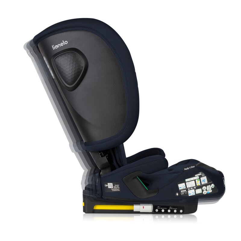 Scaun auto pliabil, Lionelo, Nelly, i-Size, 76- 150 cm, Tetiera reglabila in 15 pozitii, Spatar reglabil in 4 pozitii, Sisteme de fixare Isofix si Top Tether, Sezut lat si confortabil, Conform cu ECE R129, Albastru - gogobaby.ro
