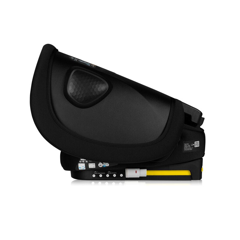 Scaun auto pliabil, Lionelo, Nelly, i-Size, 76- 150 cm, Tetiera reglabila in 15 pozitii, Spatar reglabil in 4 pozitii, Sisteme de fixare Isofix si Top Tether, Sezut lat si confortabil, Conform cu ECE R129, Negru - gogobaby.ro
