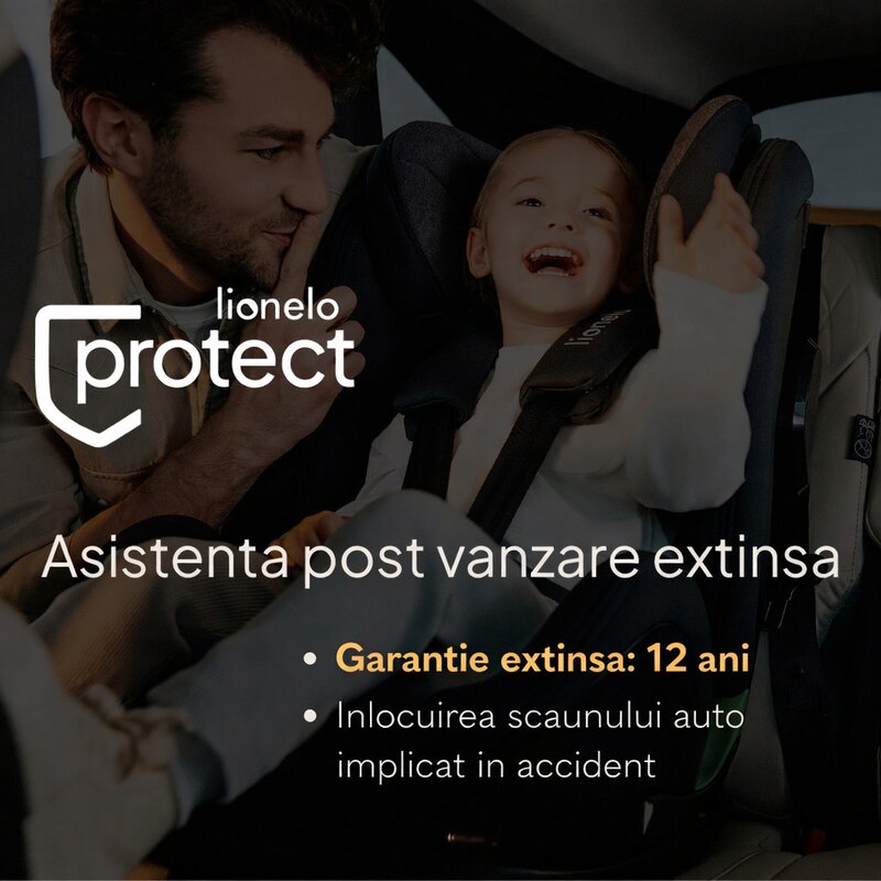 Scaun auto pliabil, Lionelo, Nelly, i-Size, 76- 150 cm, Tetiera reglabila in 15 pozitii, Spatar reglabil in 4 pozitii, Sisteme de fixare Isofix si Top Tether, Sezut lat si confortabil, Conform cu ECE R129, Albastru