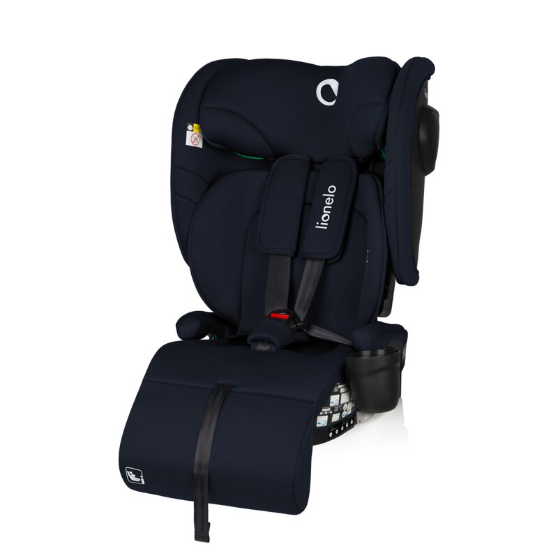 Scaun auto pliabil, Lionelo, Nelly, i-Size, 76- 150 cm, Tetiera reglabila in 15 pozitii, Spatar reglabil in 4 pozitii, Sisteme de fixare Isofix si Top Tether, Sezut lat si confortabil, Conform cu ECE R129, Albastru - gogobaby.ro