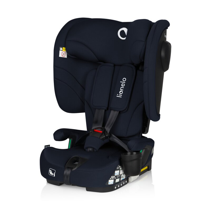 Scaun auto pliabil, Lionelo, Nelly, i-Size, 76- 150 cm, Tetiera reglabila in 15 pozitii, Spatar reglabil in 4 pozitii, Sisteme de fixare Isofix si Top Tether, Sezut lat si confortabil, Conform cu ECE R129, Albastru - gogobaby.ro