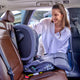 Scaun auto pliabil, Lionelo, Nelly, i-Size, 76- 150 cm, Tetiera reglabila in 15 pozitii, Spatar reglabil in 4 pozitii, Sisteme de fixare Isofix si Top Tether, Sezut lat si confortabil, Conform cu ECE R129, Albastru