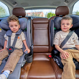 Scaun auto pliabil, Lionelo, Nelly, i-Size, 76- 150 cm, Tetiera reglabila in 15 pozitii, Spatar reglabil in 4 pozitii, Sisteme de fixare Isofix si Top Tether, Sezut lat si confortabil, Conform cu ECE R129, Gri