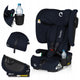 Scaun auto pliabil, Lionelo, Nelly, i-Size, 76- 150 cm, Tetiera reglabila in 15 pozitii, Spatar reglabil in 4 pozitii, Sisteme de fixare Isofix si Top Tether, Sezut lat si confortabil, Conform cu ECE R129, Albastru